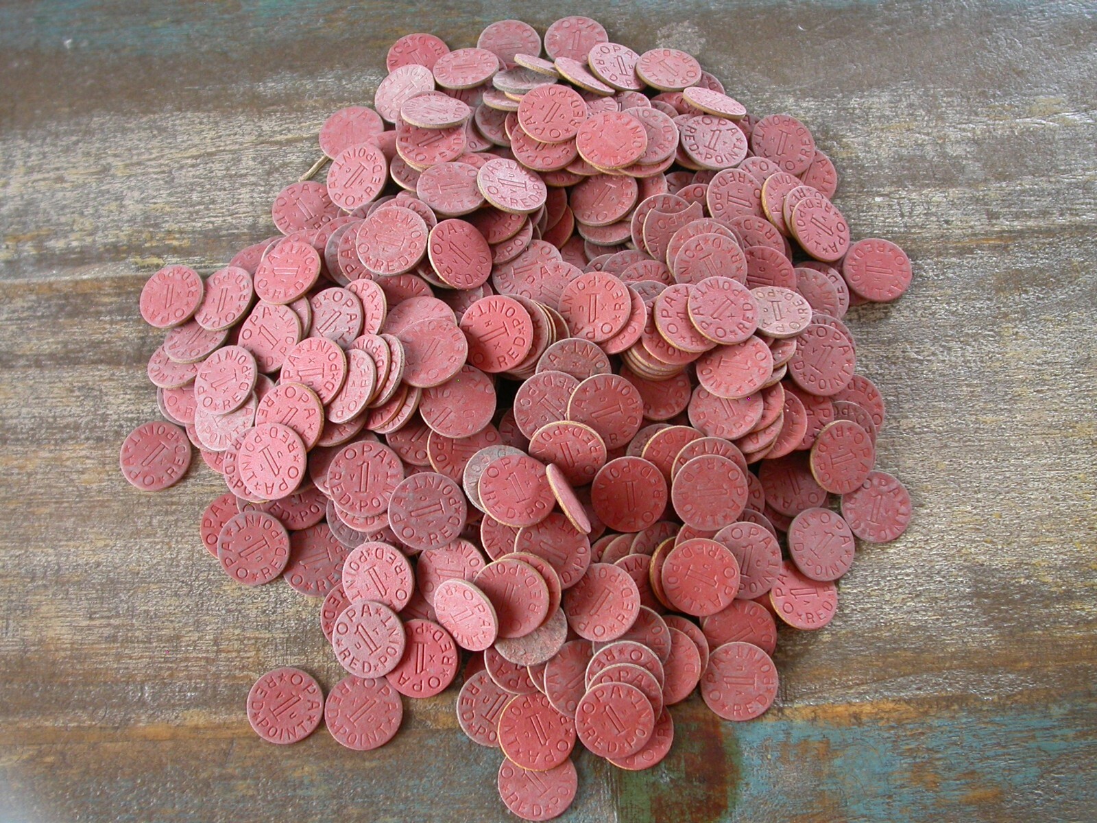 Red Point OPA Token WWII-Picked at Random From Large Lot-1 Token -SHIPS FREE!!  