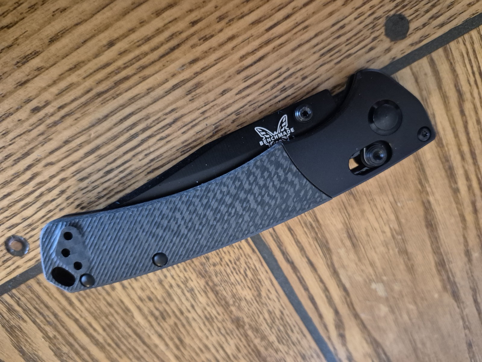 Benchmade 15085-bk Mini Crooked River Folding Blade Hunting Knife CPM-S30V