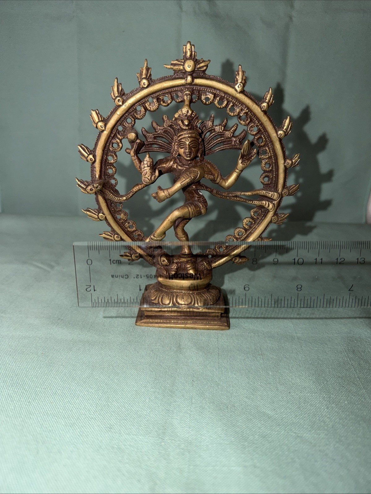 Vintage Hindu Shiva Nataraja Bronze Dance God Statue