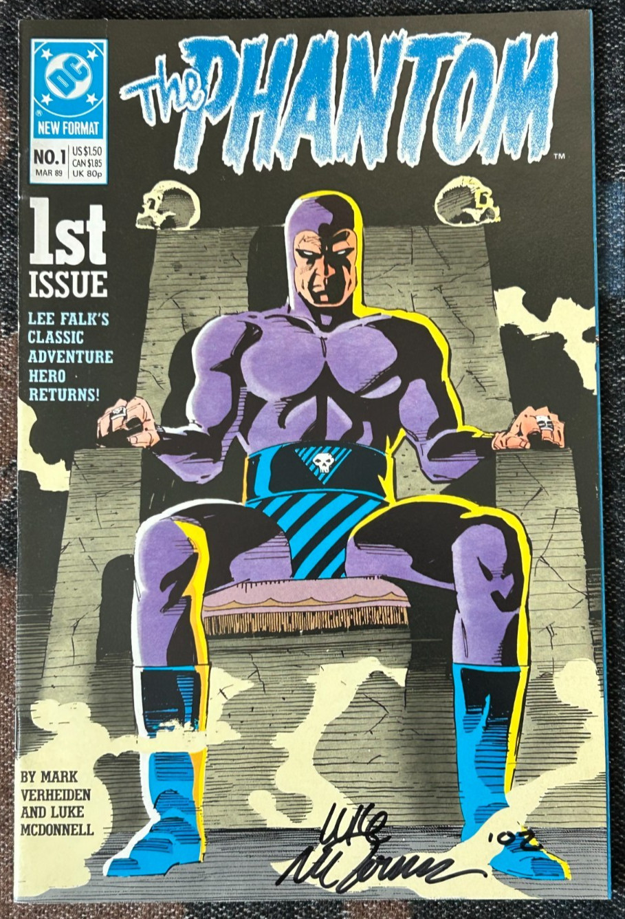 The Phantom #1 (DC Comics March 1989) Signed by Luke McDonnell