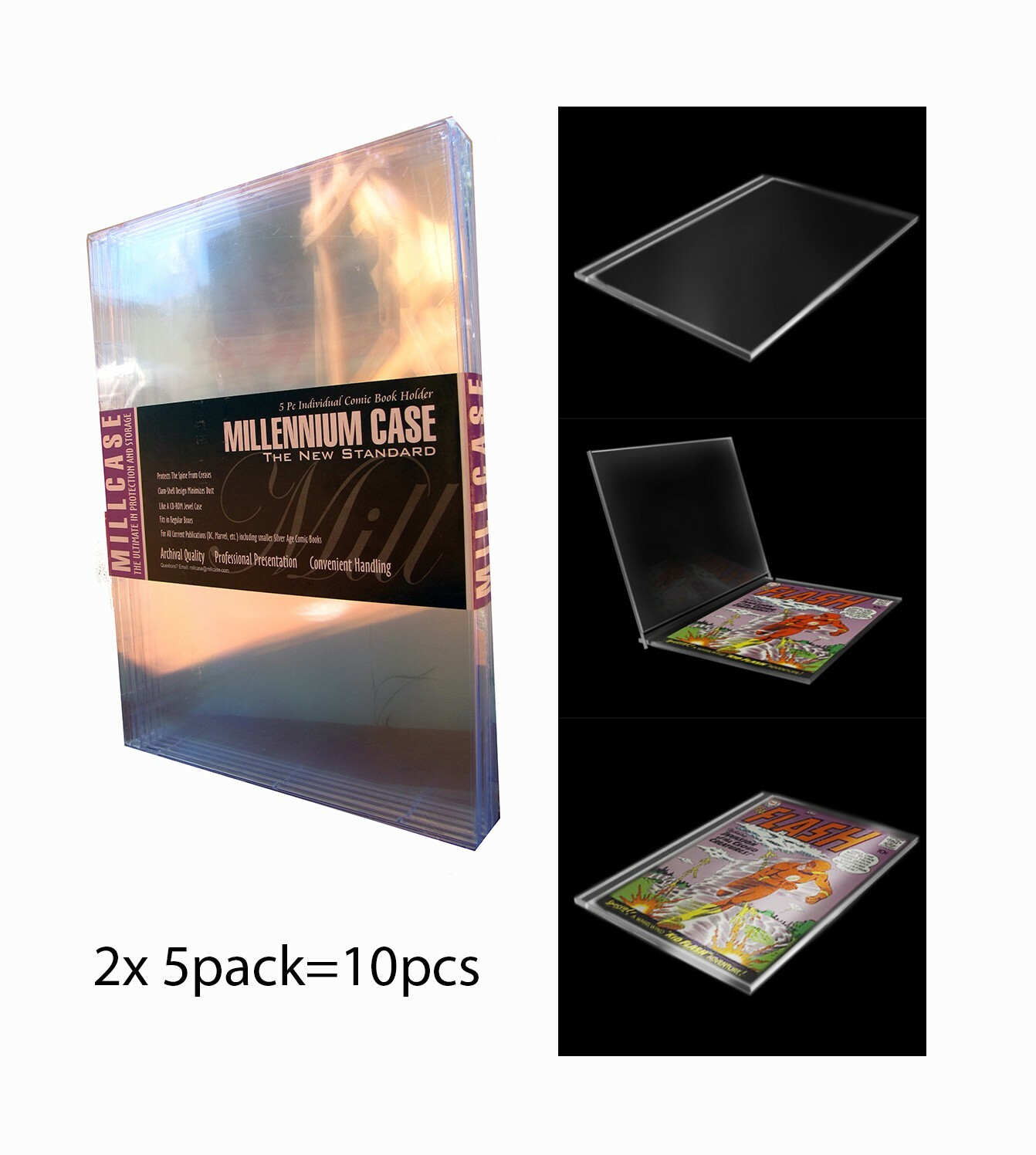 MILLCASE NEW SEALED Comic Book Slab Case 10 Pack