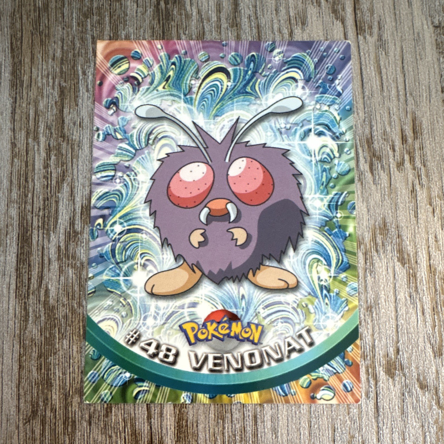 Topps Pokémon TV Animation Edition Who’s That Pokémon? Venonat Card #48 (1999)