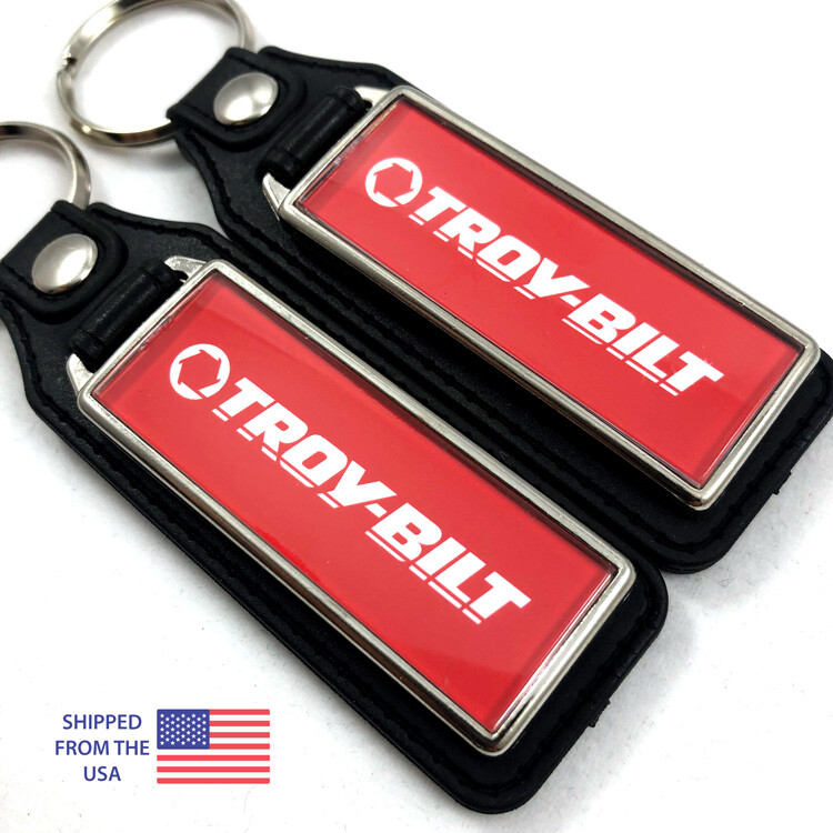 Key Fob Key Ring Keychain for Troy Bilt Lawn Mower Tractor (2-Pack)