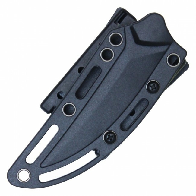 Horizontal Concealed Carry EDC Fixed Blade Hunting Knife w/ EDC Sheath Full Tang