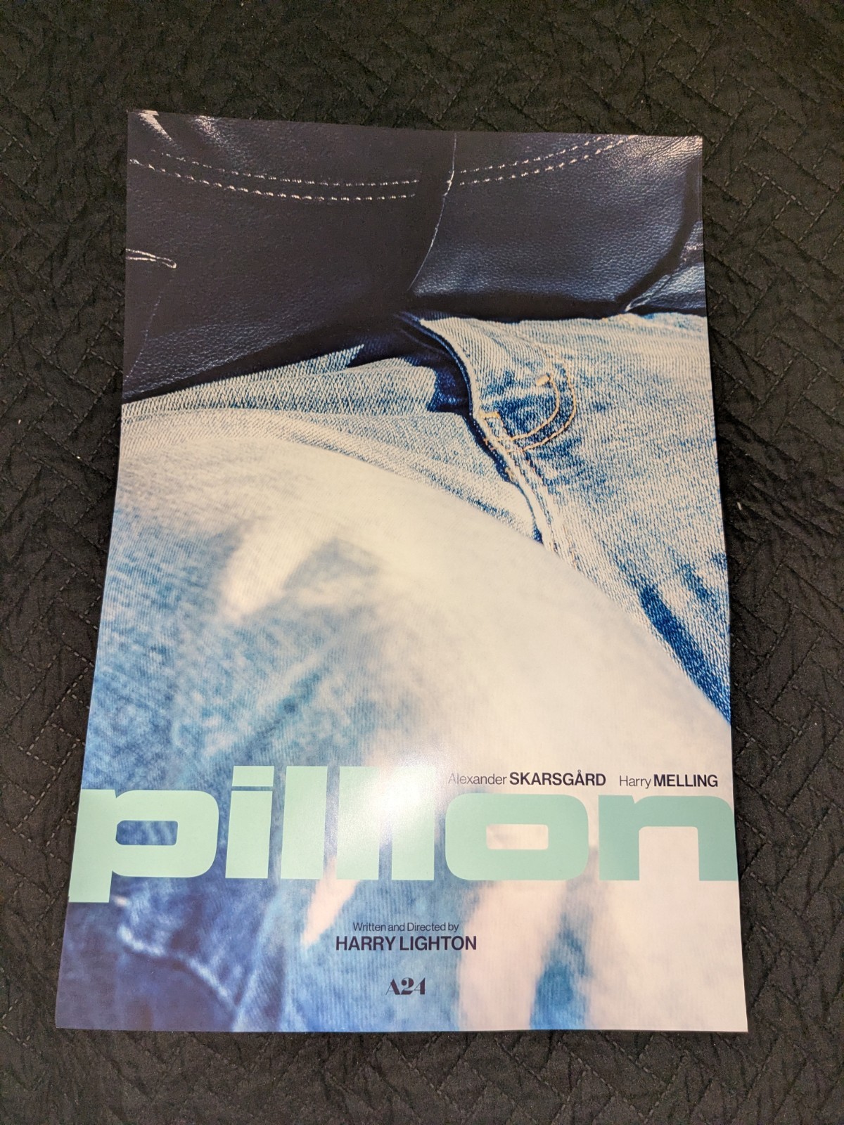 Pillion (A24) Original Promo Poster 12×18 Mint Condition Alexander Skarsgard