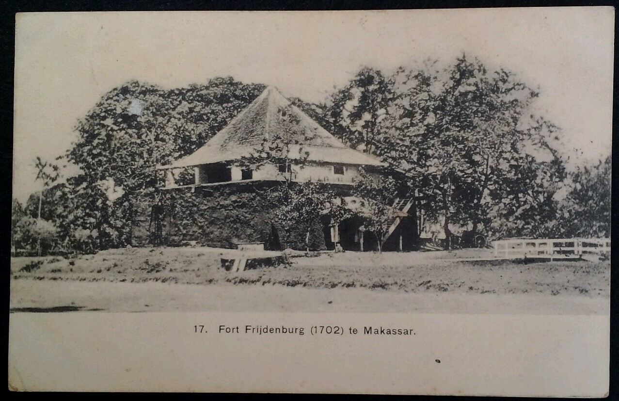Indonesia Postcard 1914 Rare VHTF Makassar Fort Frijdenburg Ujung Padang Sulawes