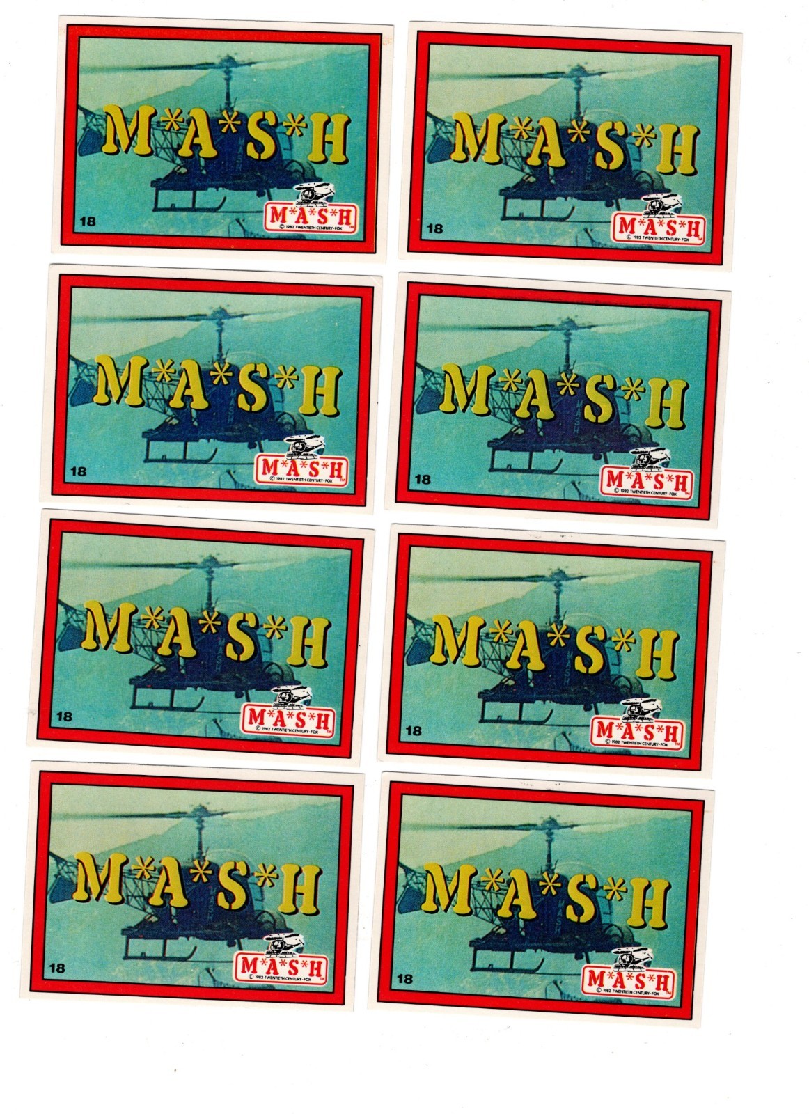 1982 DONRUSS M*A*S*H #18 LOGO NM/MINT WELL CENTERED