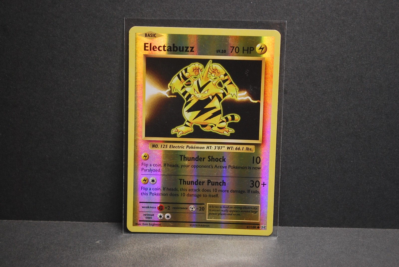 Electabuzz Reverse Holo #41/108 Evolutions Light Play Or Better 2016