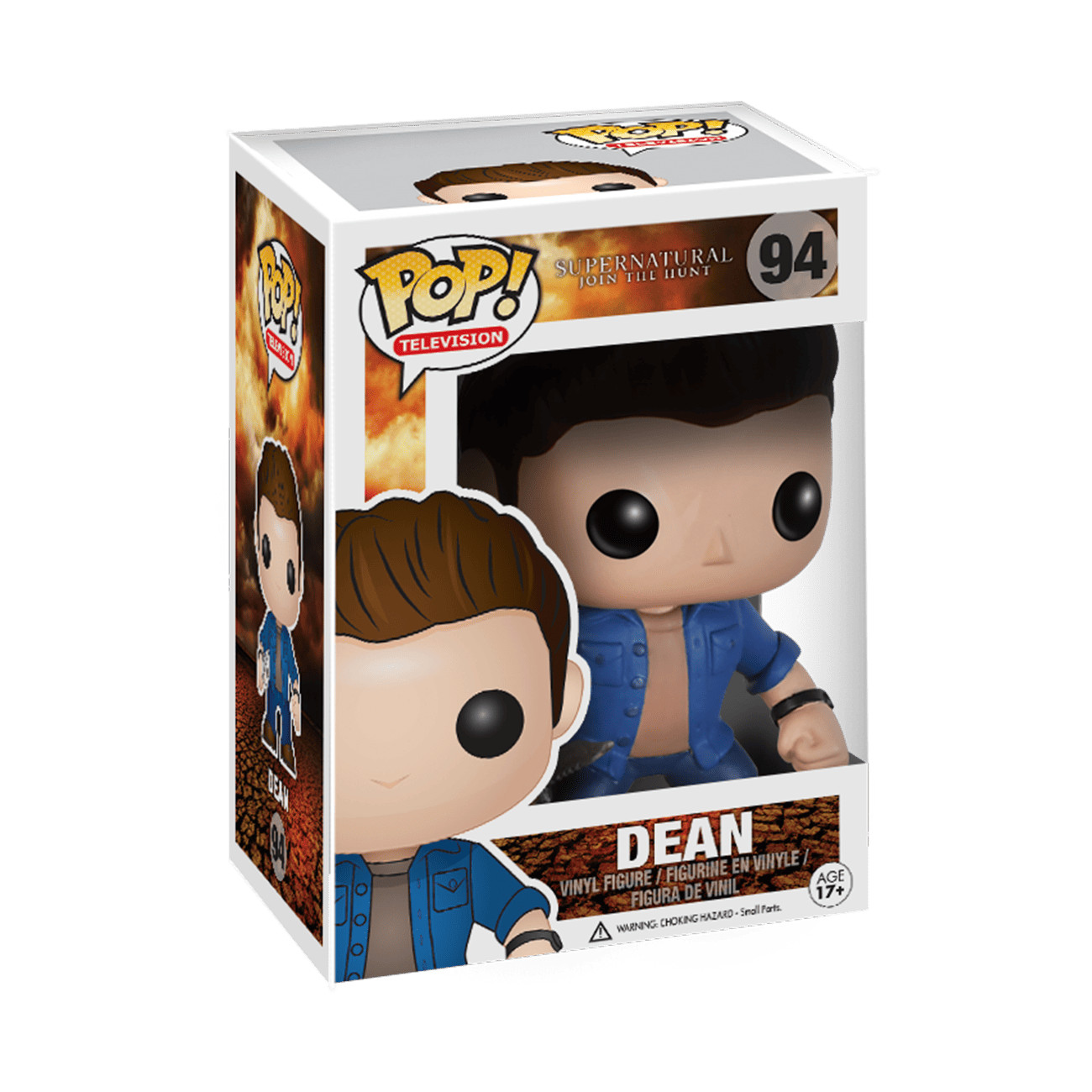 Funko Pop Supernatural Dean Winchester Figure w/ Protector