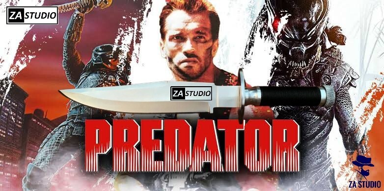 Predator Knife Bowie Custom Handmade Survival Hunting Camping Tactical Knife