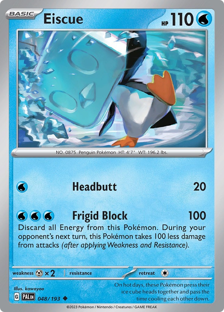 Pokemon Eiscue – 048/193 048/193 SV02: Paldea Evolved