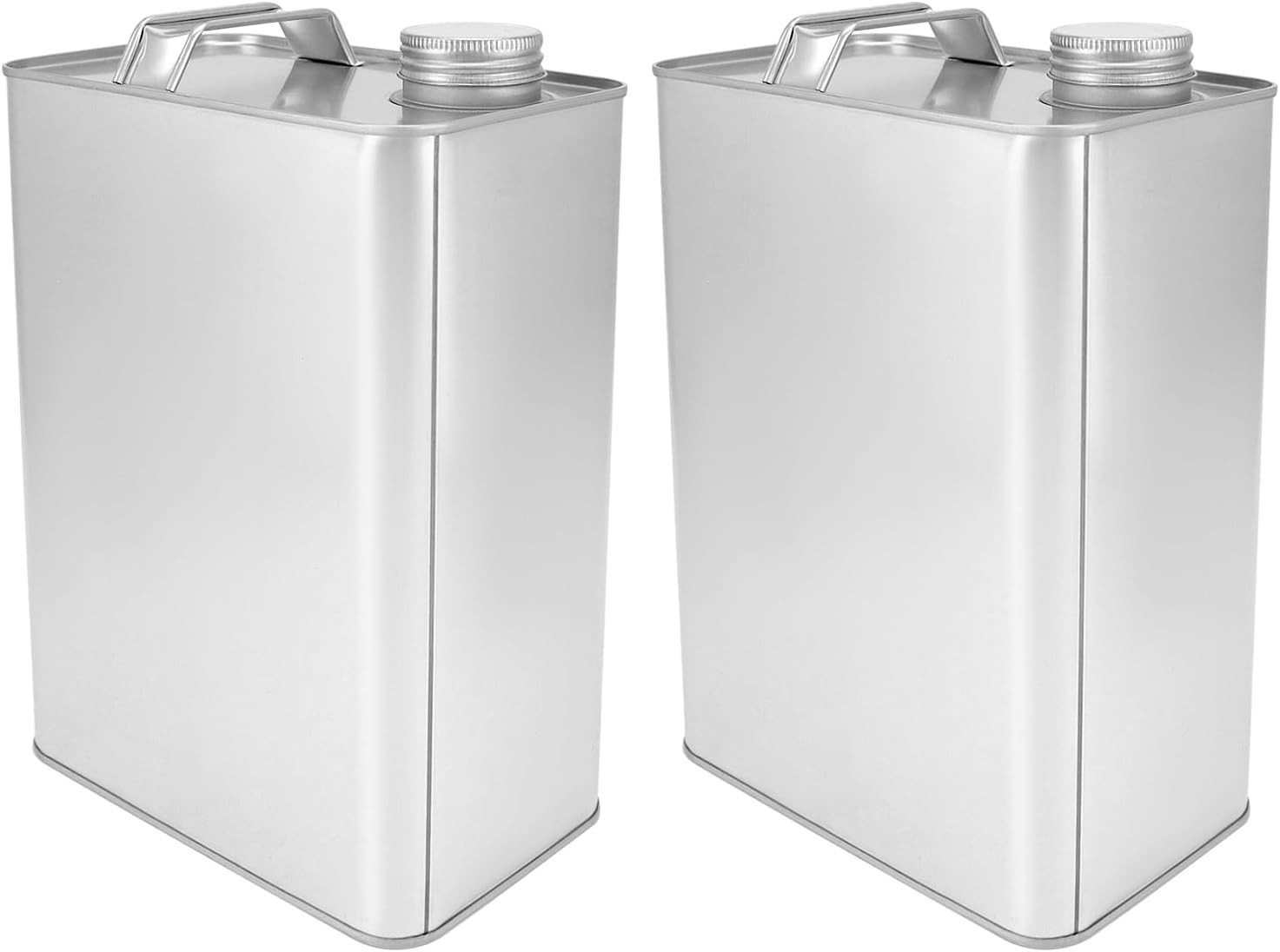 1 Gallon F-Style Metal Can w/ Screw Cap, Non-Food Grade, Handle, Tinplate 1-Gal.