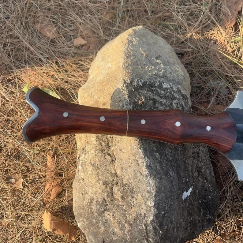 Custom Handmade Tactical Machete Sword | 36” Carbon Steel Blade | Hunting Sword