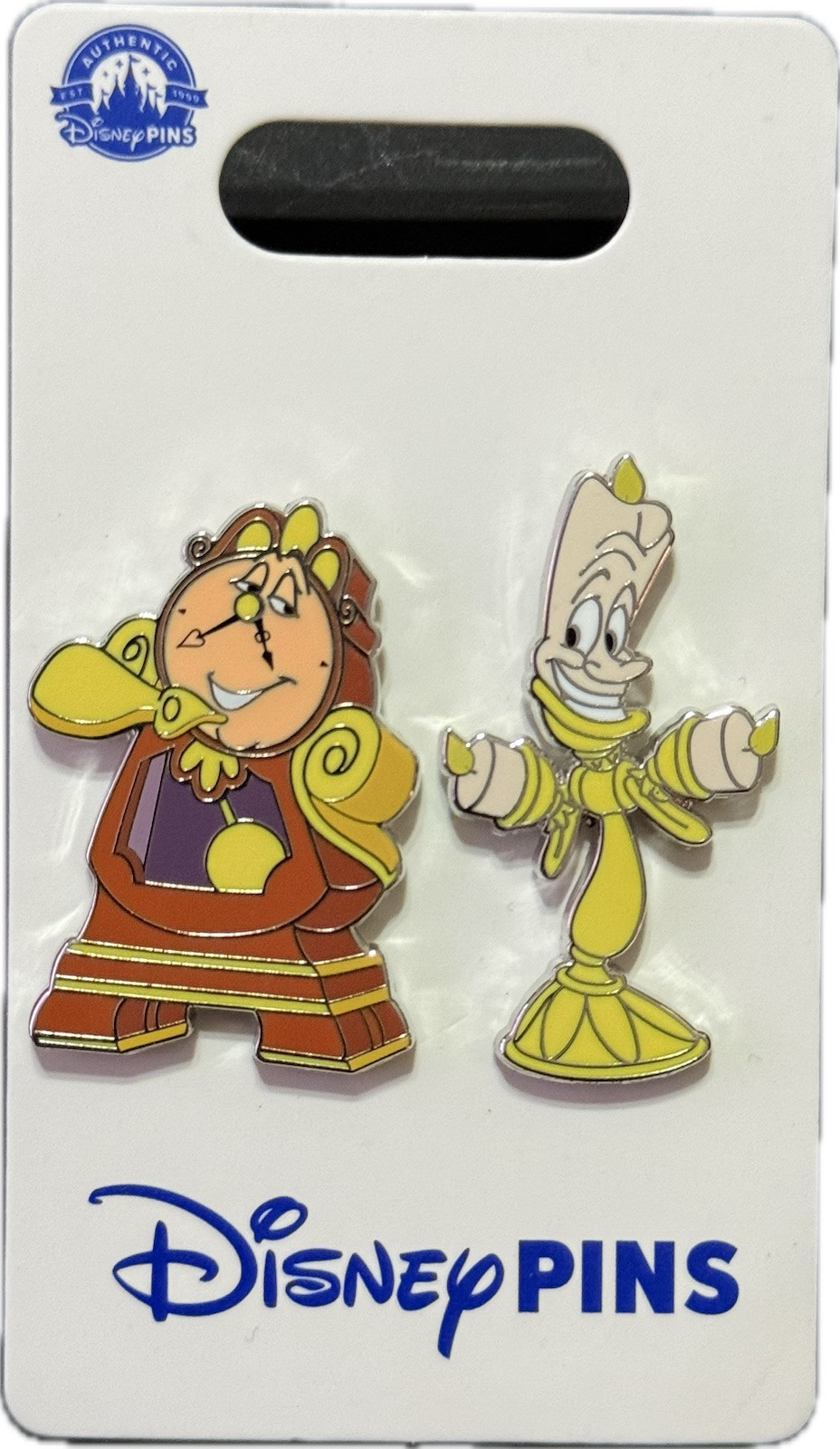 2024 Disney Parks Beauty & The Beast Cogsworth & Lumiere OE 2 Pin Set