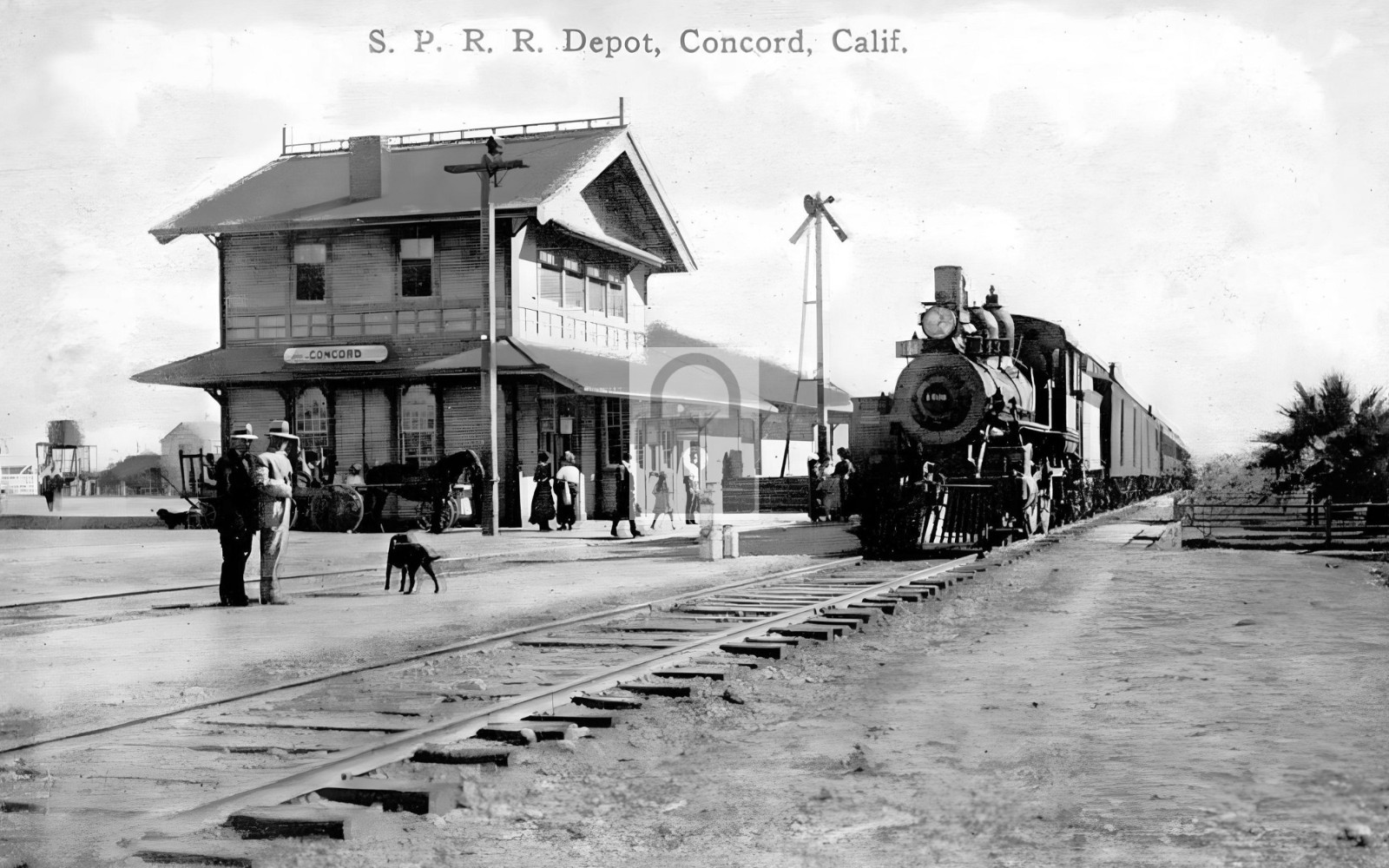 Railroad Train Station Depot Concord California CA – Reprint