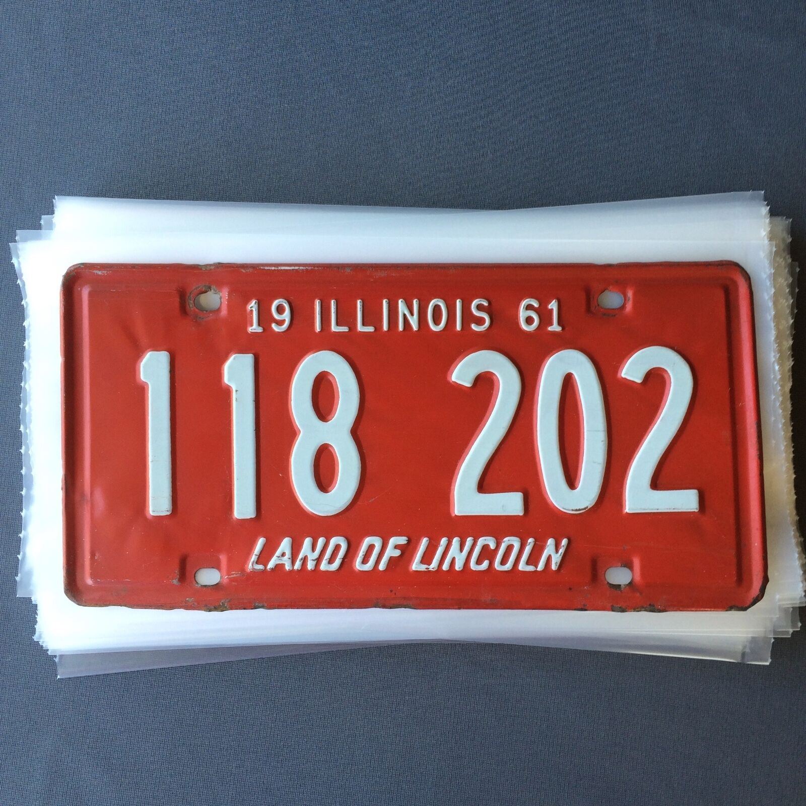 License Plate Sleeves 6.25×12.25 in 4 mil Poly Bags Vintage Tag Storage Protect
