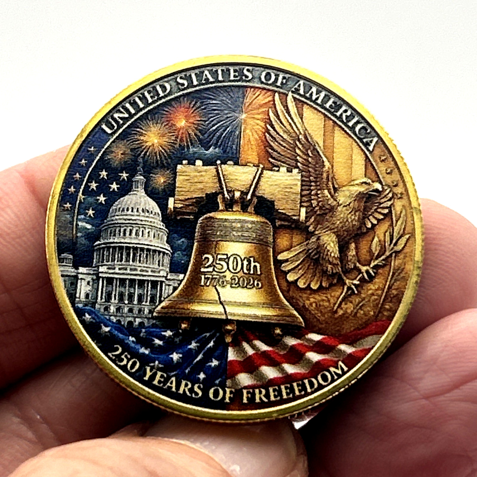 *250TH ANNIVERSARY* UNITED STATES OF AMERICA 1776-2026 Commemorative Coin Medal