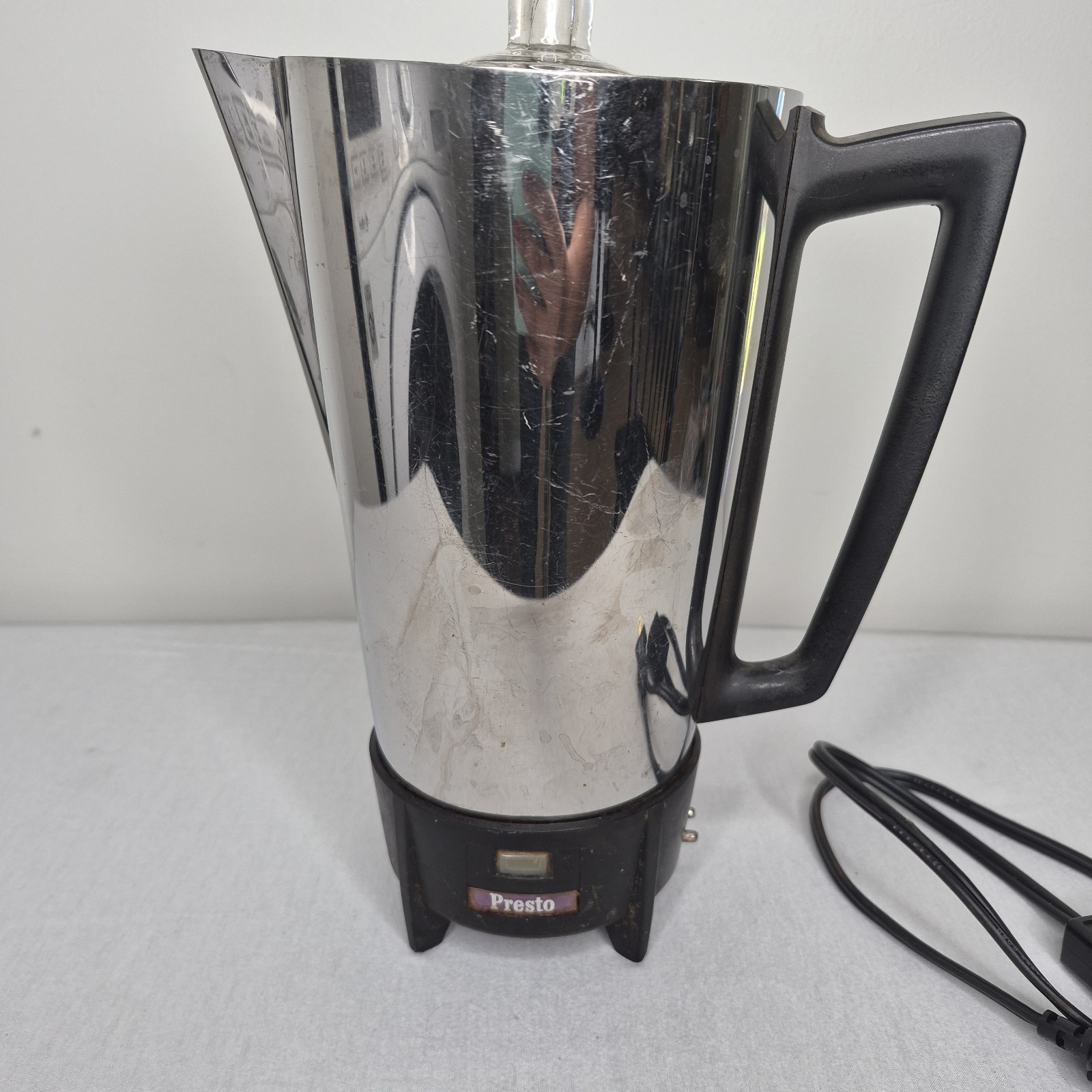 Vintage Electric Presto Super Speed Percolator Large KK01A Stainless Steel Works