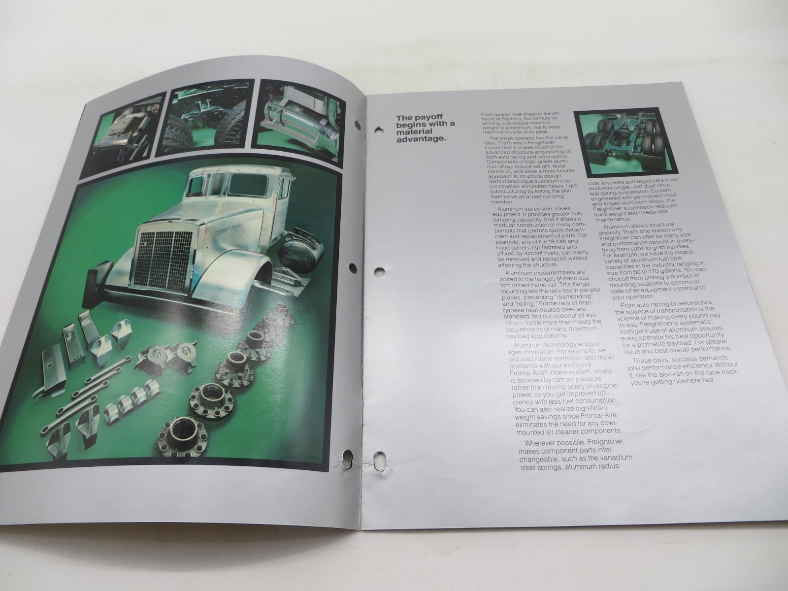 1970’s FREIGHTLINER THE EFFICIENT MACHINE Vintage Semi Truck Dealer Brochure