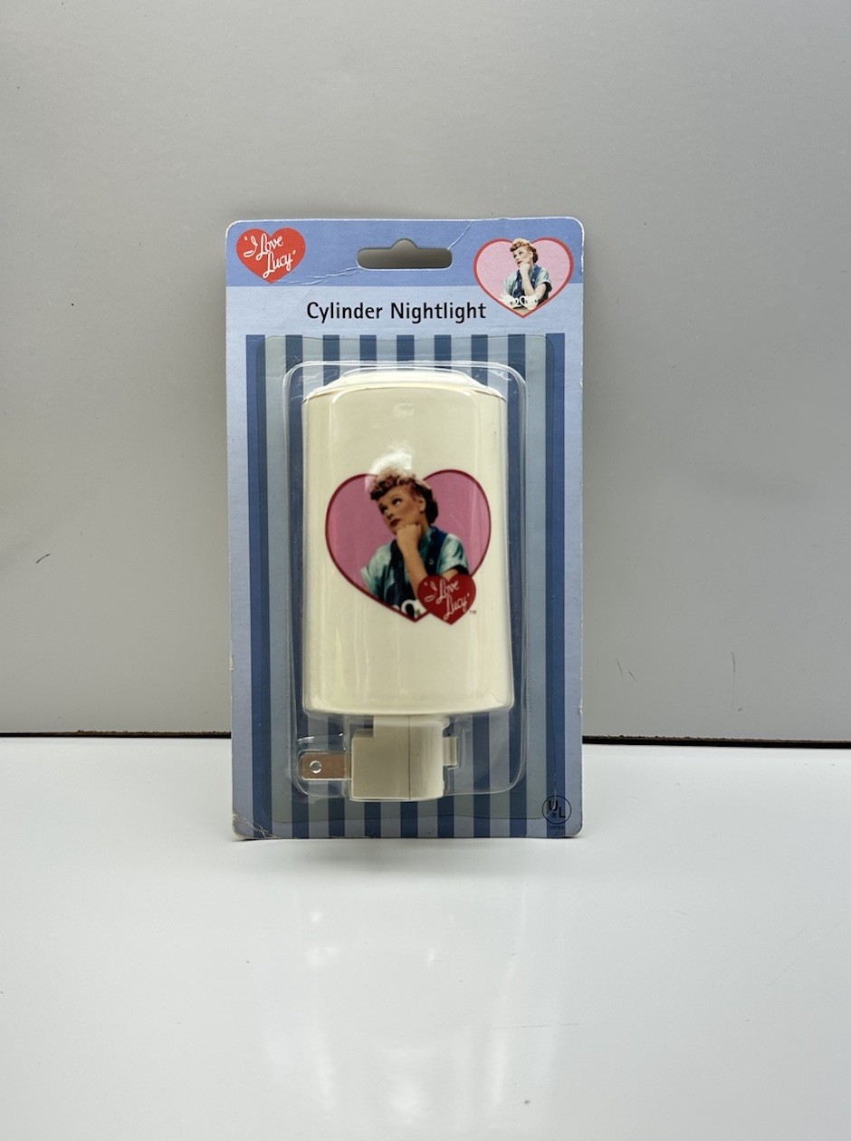 Vintage I Love Lucy Cylinder Nightlight Brand New In Box