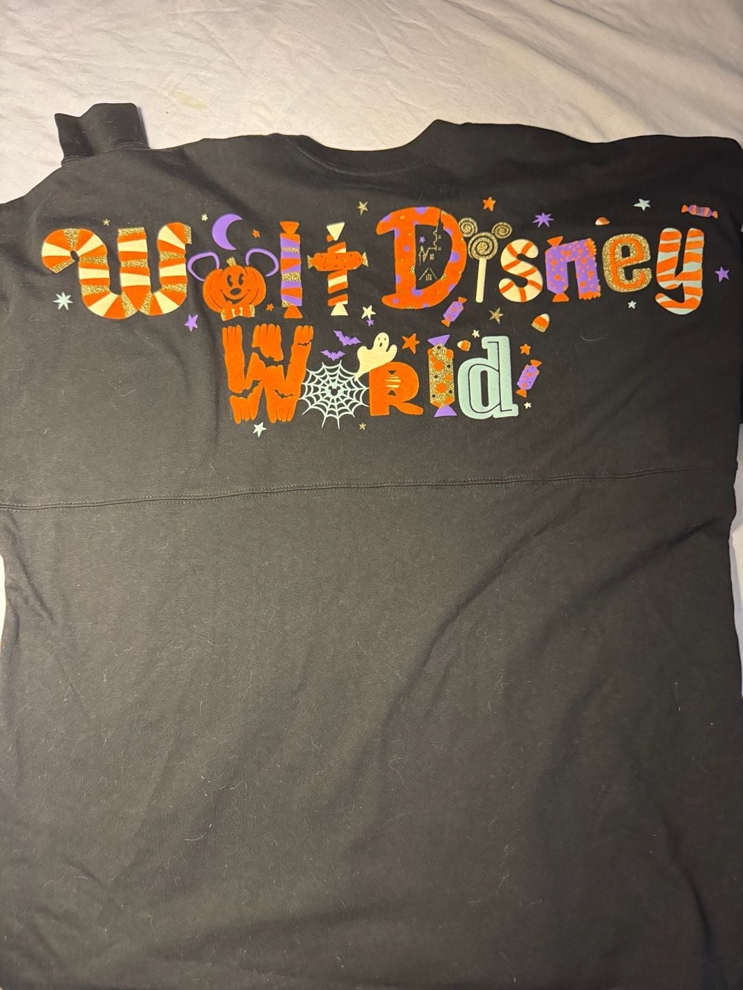 Walt Disney World 2020 Halloween Candy Themed Black Spirit Jersey XL