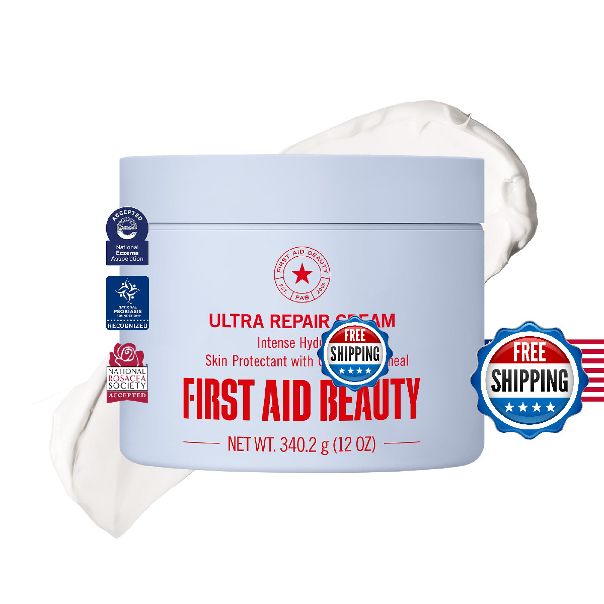 First Aid Beauty Ultra Repair Cream Intense Hydration Moisturizer Colloidal