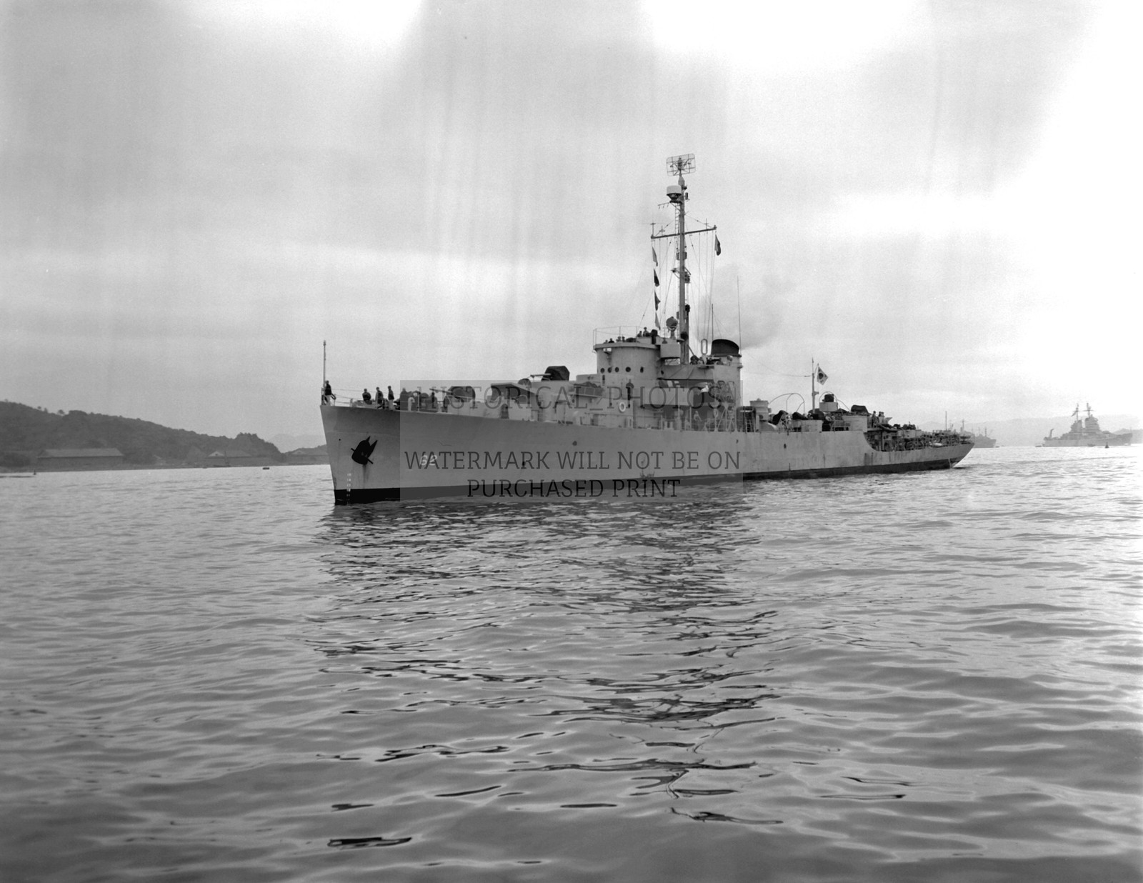 REPUBLIC OF KOREA FRIGATE APNOK 62 KOREAN WAR 1951 8.5X11 PHOTO