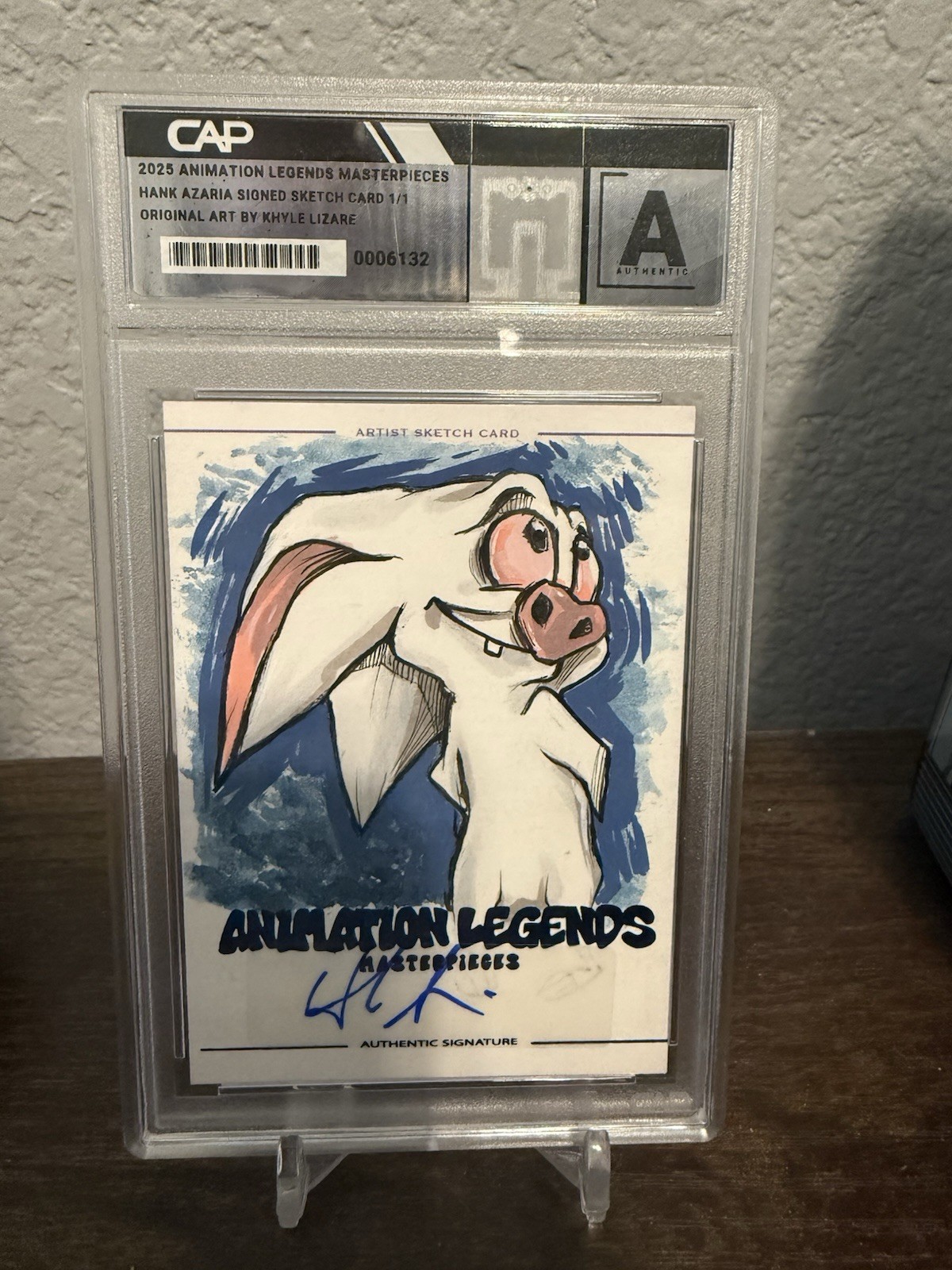 2025 Animation Legends Bartok 1/1 Sketch Hank Azaria Signed