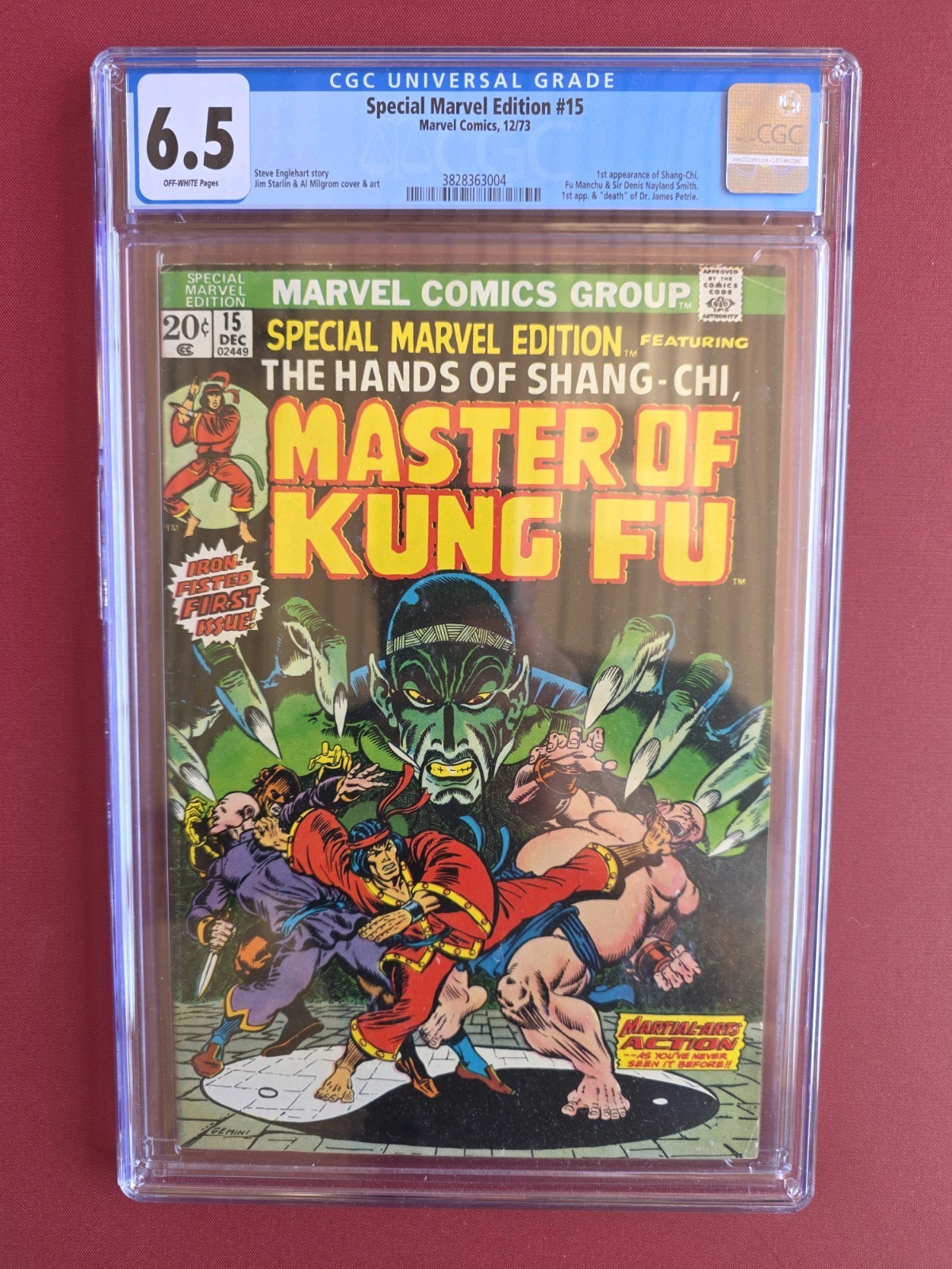 MARVEL SPECIAL EDITION 15 CGC 6.5 F+ 1st appearance Shang-Chi 🔥🔥🔥ow pages