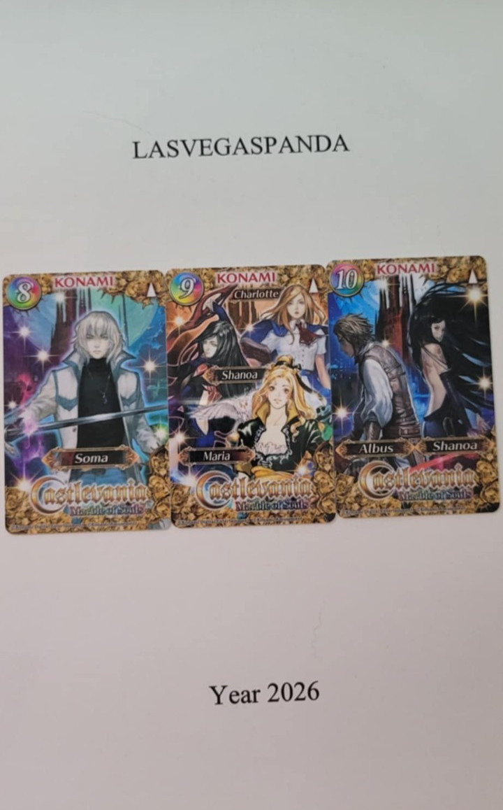 Round1 Konami Coin Pusher Castlevania All 3 Rare Cards No. 8 – 10