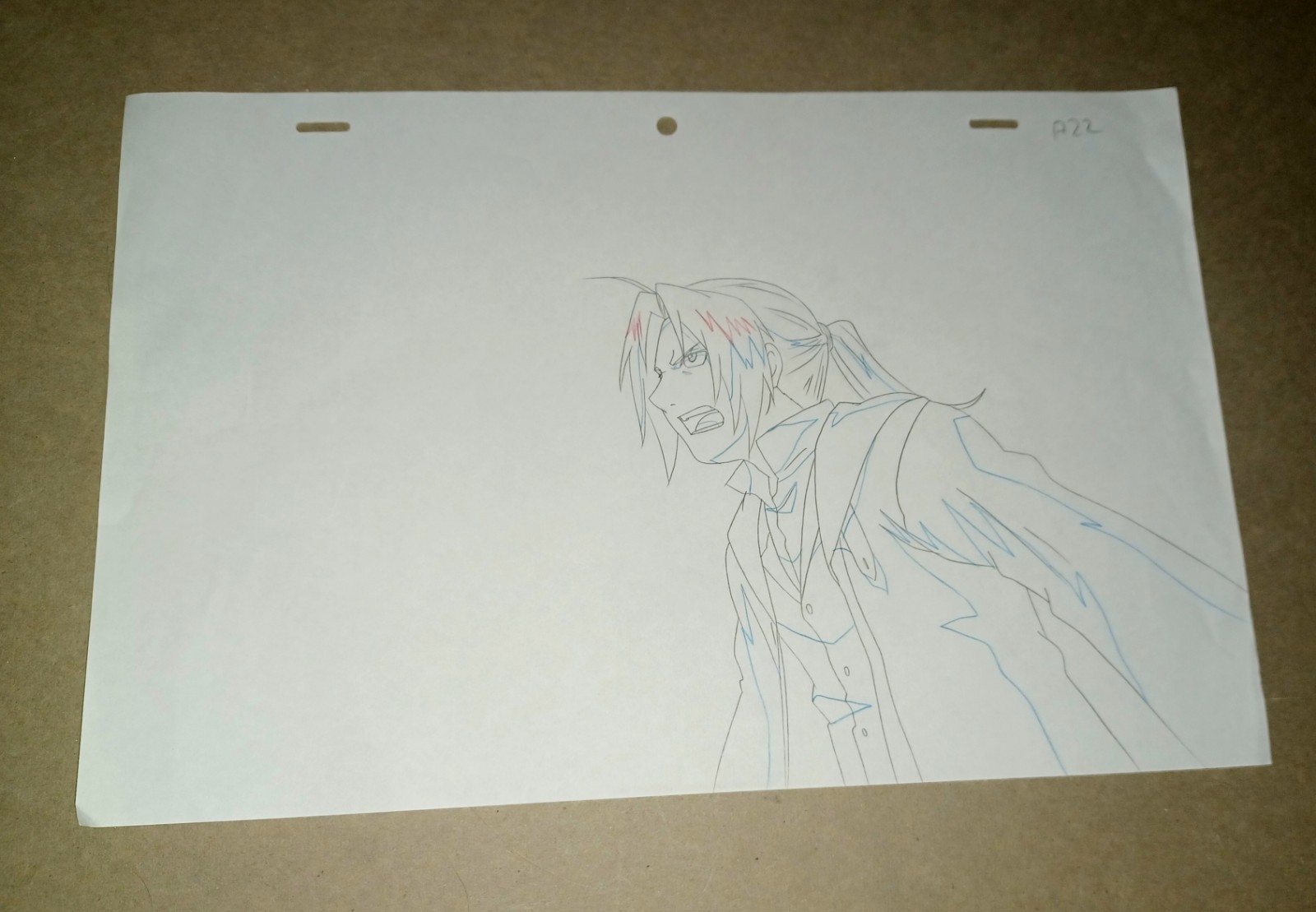 Fullmetal Alchemist Conqueror Shamballa Movie Anime Cel Sketches Edward Noah