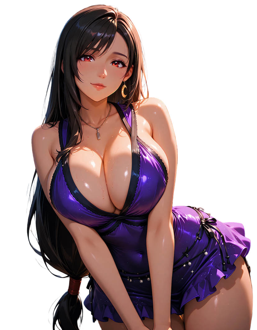 Tifa Lockhart Final Fantasy Waifu Weatherproof Anime Sticker 6″ Car Decal