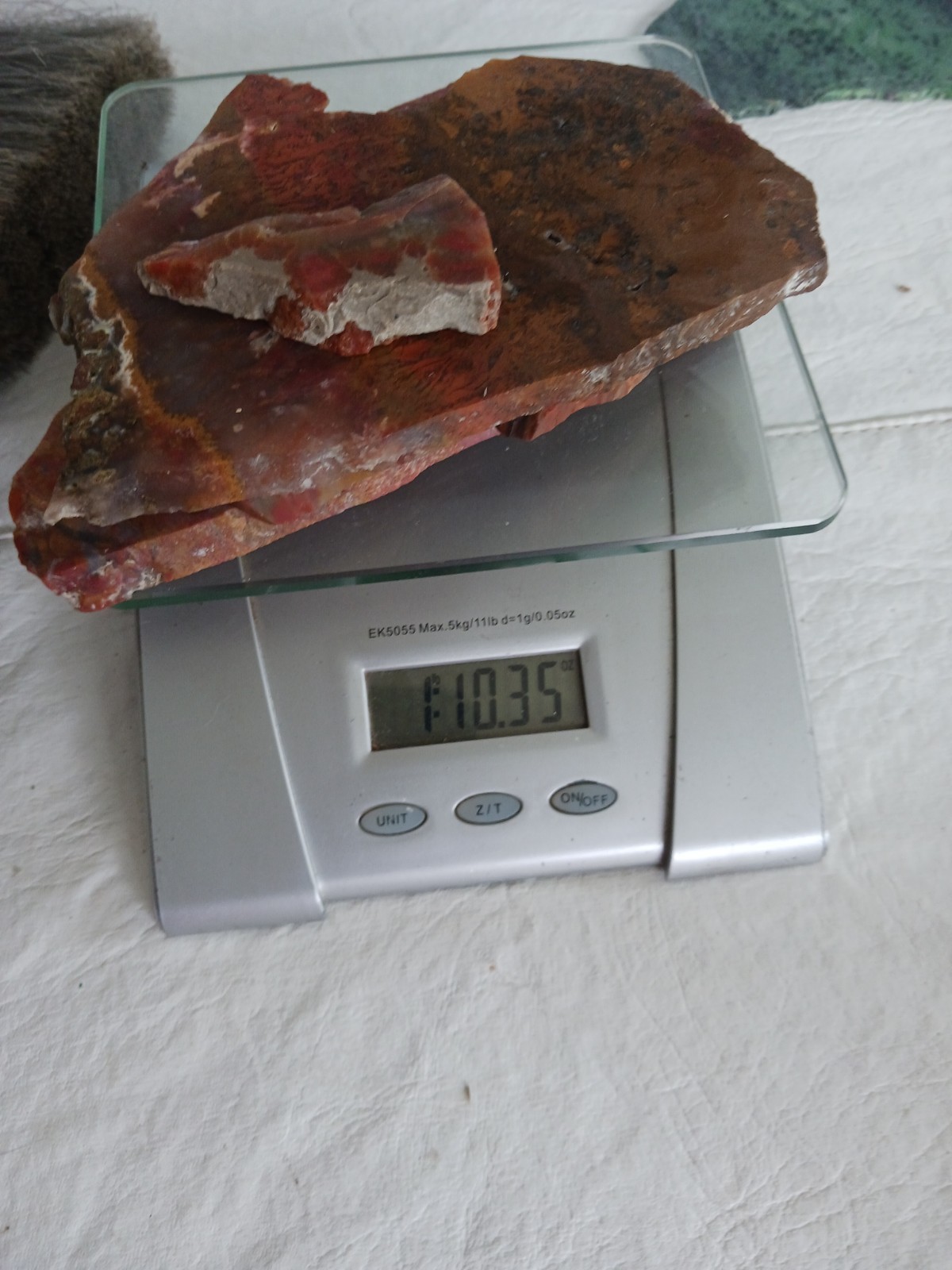Assorted Agate Slabs ready for cabbing 1 Lb 10 Oz Cathedral Agate, Sagenite 746g