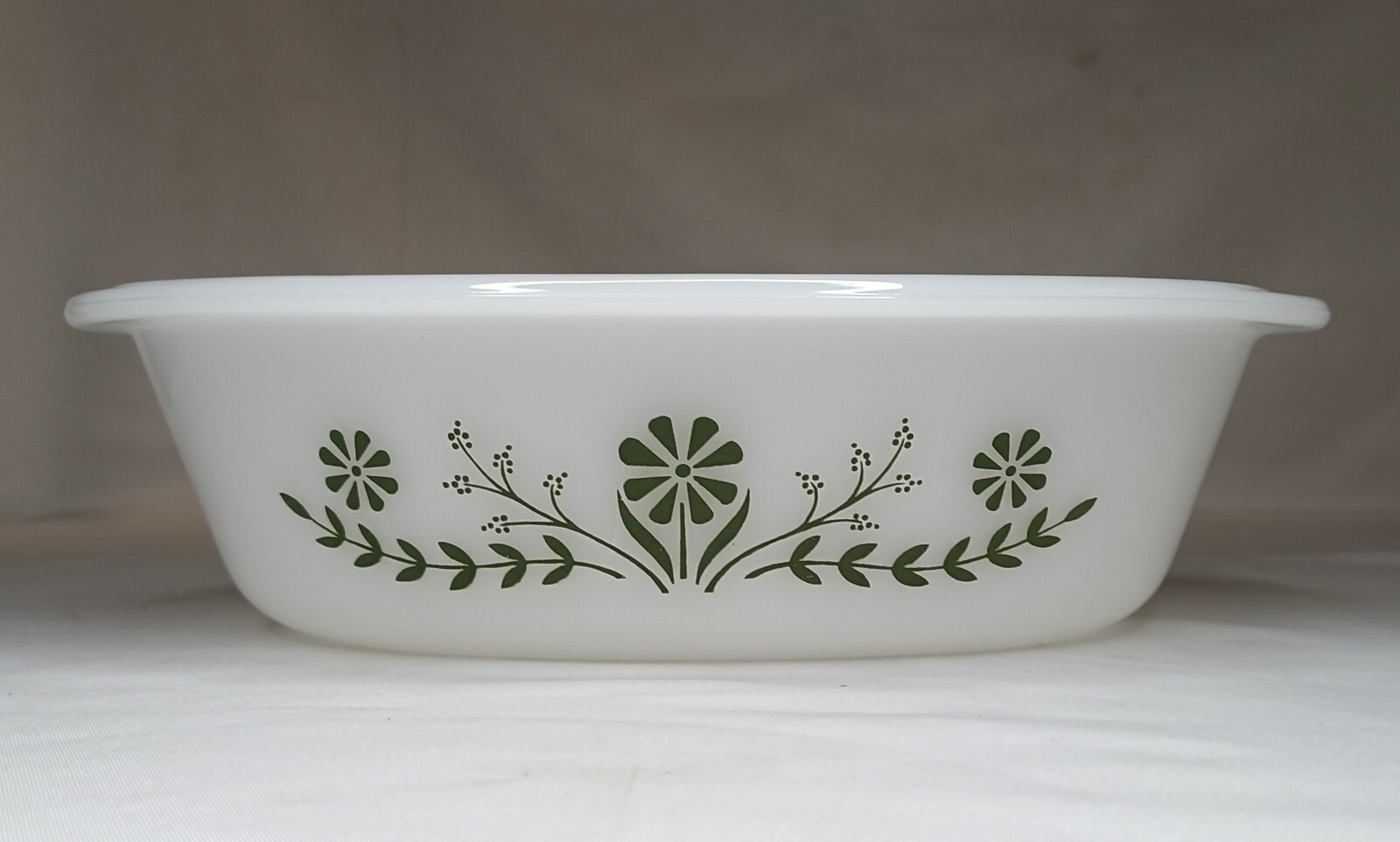 Vintage Glasbake Crazy Daisy Pattern Casserole Dishes Lot Of 4 NO LIDS