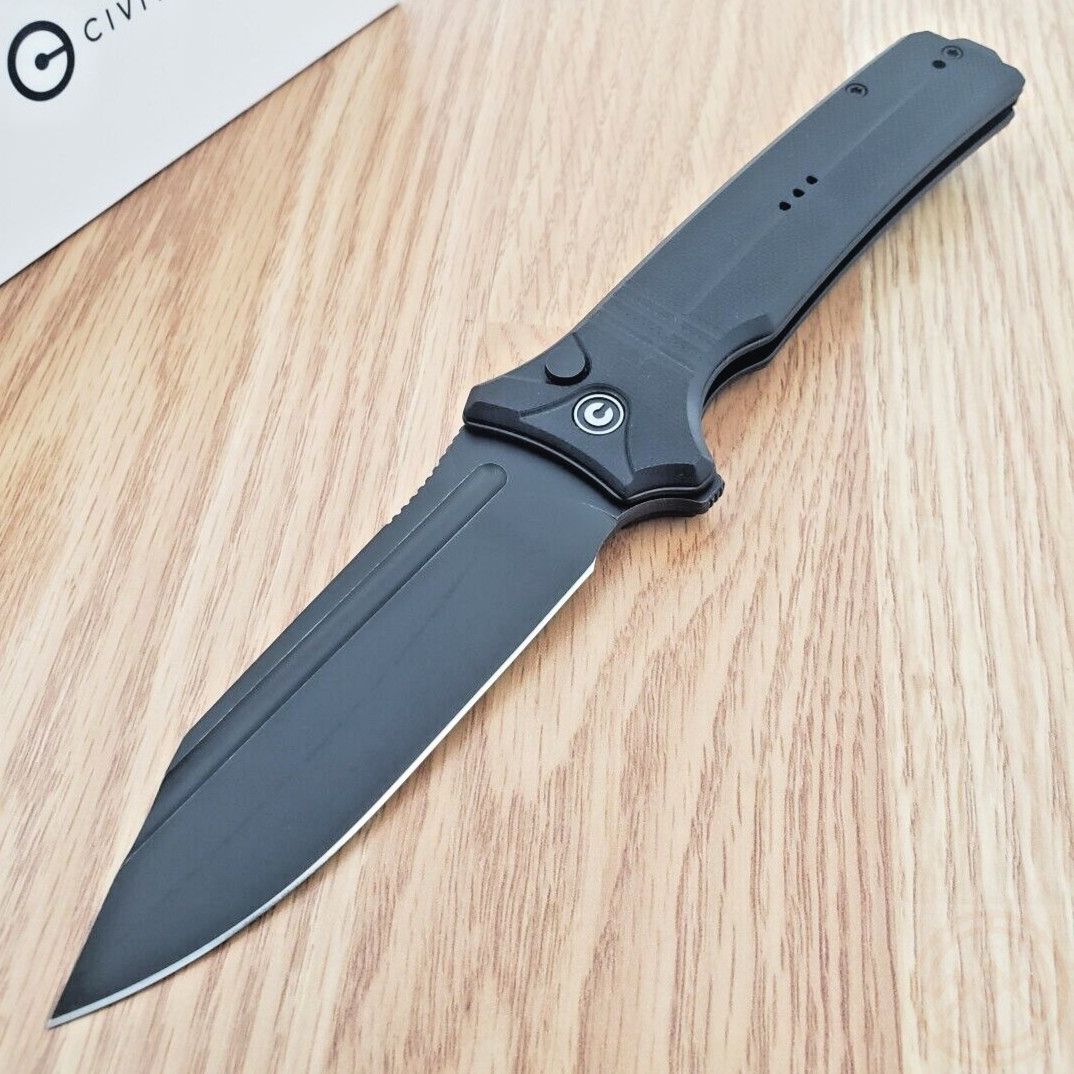 Civivi Neurohaptic Folding Knife 3.75″ Nitro V Steel Clip Point Blade G10 Handle