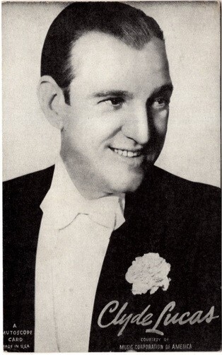 Clyde Lucas, Mutoscope Music Of America Cards (W409), Post card Back ca. 1940