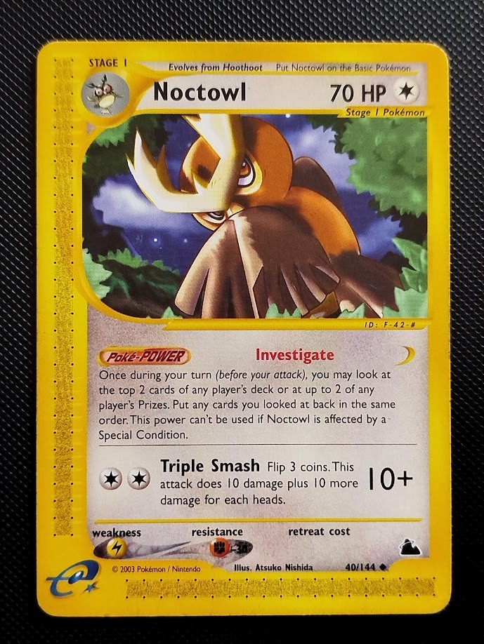 (GD) Noctowl 40/144 2003 Skyridge Regular Uncommon Pokemon Card