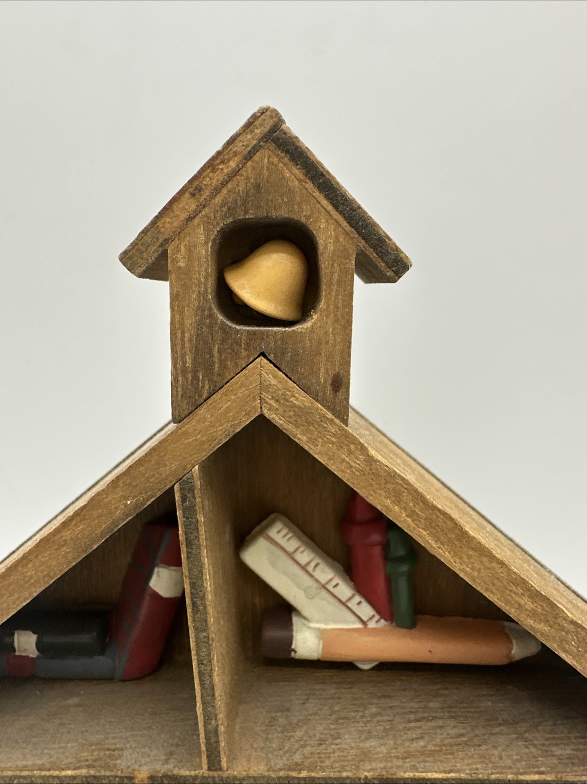 Small Shadow Box School House Education Wall Hanging Free Standing