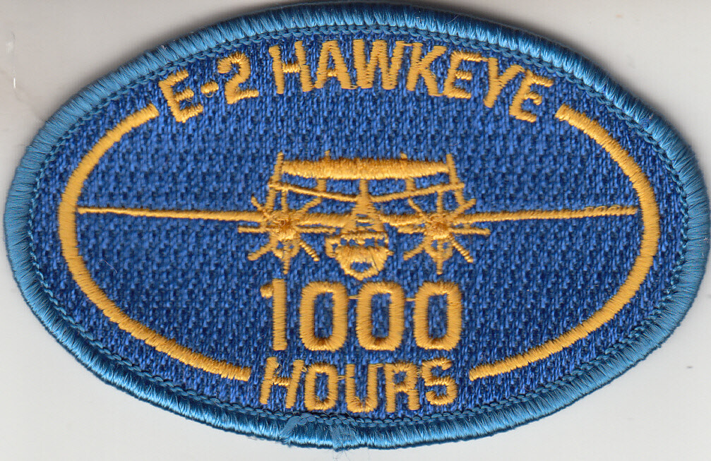 VAW-120 1000 HRS E-2 HAWKEYE OVAL PATCH [Item 120000]