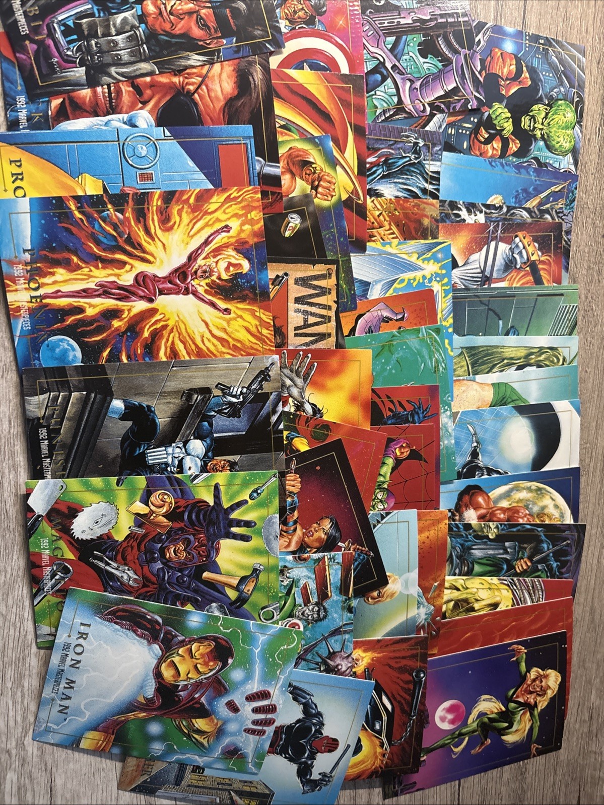 1992 Marvel Masterpieces Over 40 Cards! Excellent Near mint NM PG5L7