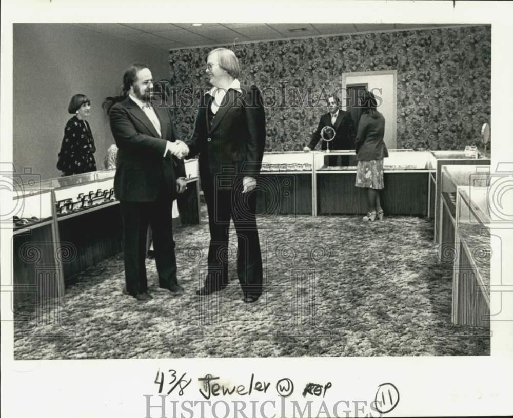1978 Press Photo Robert Iredale & Tom Daigle of Pontchartrain Jewelers
