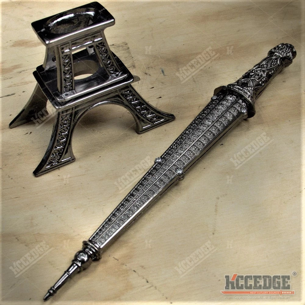 10″ Eiffel Tower Standing Display w/ Metal Blade Letter Opener w/ GIFT BOX