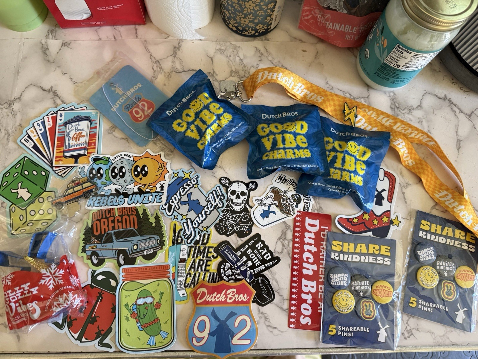 Dutch Bros Stickers and Merch Bundle