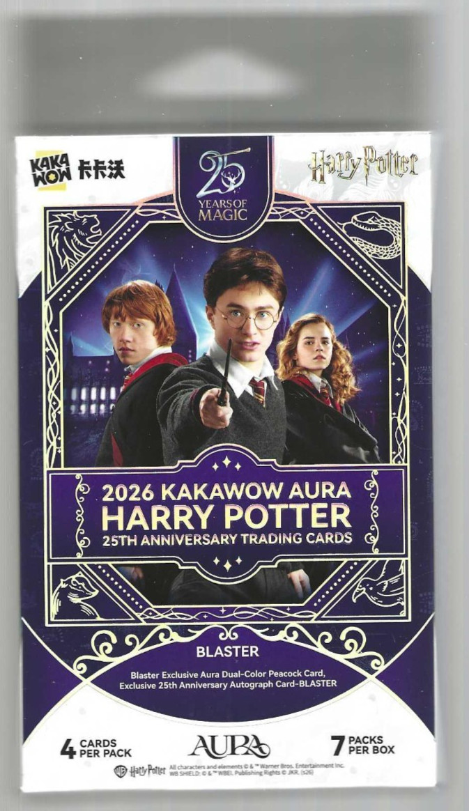 2026 KAKAWOW AURA HARRY POTTER 25TH ANNIVERSARY BLASTER BOX
