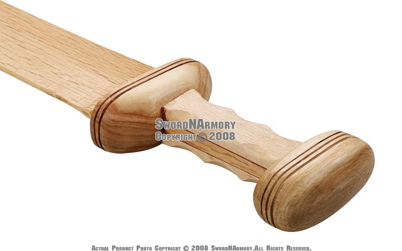 26.5″ Long Wooden Roman Gladius Gladiator Trooper Greek Sword Cosplay Prop