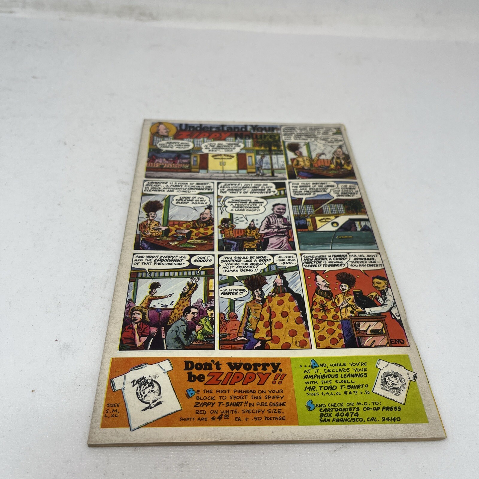 Rip Off Press Underground Comic Zippy Stories #1 – 1977 Bill Griffith