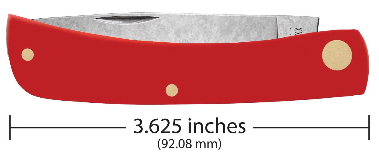 Case xx Knives ‘American Workman’ Sodbuster Jr 73932 Red Synthetic Pocket Knife