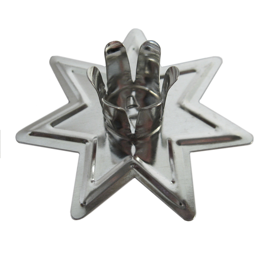Silver Faery Star Chime Candle Holder for 4″ Mini Taper Spell Candles Fairy Star