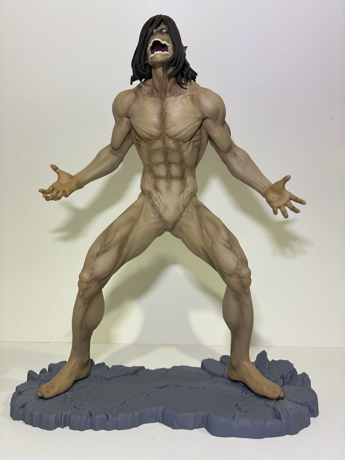 Eren Yeager Titan Ver Mega Impact Figure Banpresto Attack on Titan