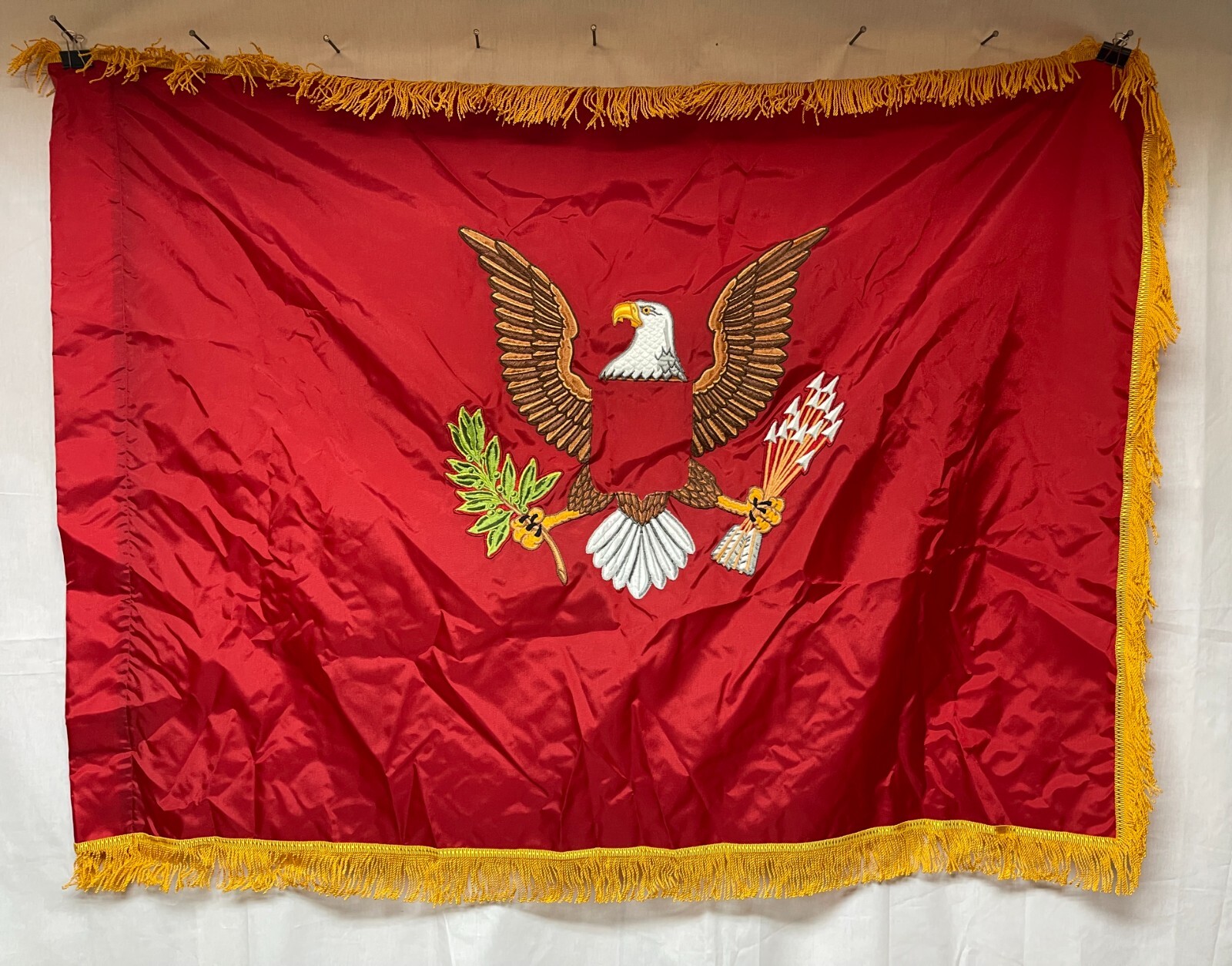 Flag2001 US Army 1980s Current Blank Unit Colors Red Artillery Engineer W6A
